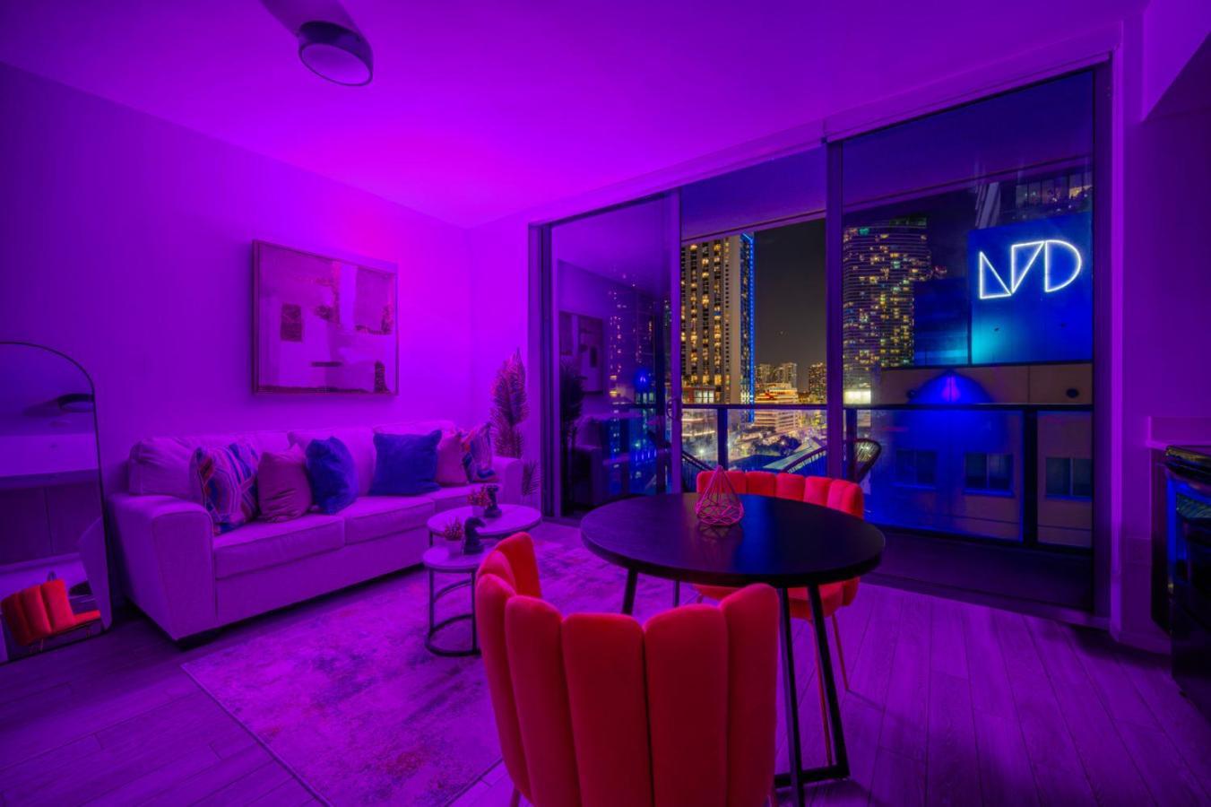 Luxury Loft - Free Parking - Ocean View - Brickell Downtown Lägenhet Miami Rum bild