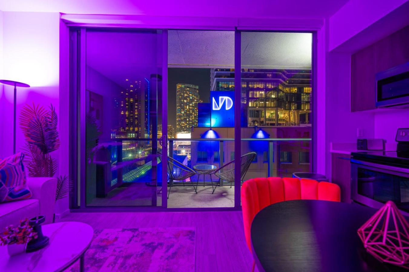 Luxury Loft - Free Parking - Ocean View - Brickell Downtown Lägenhet Miami Rum bild